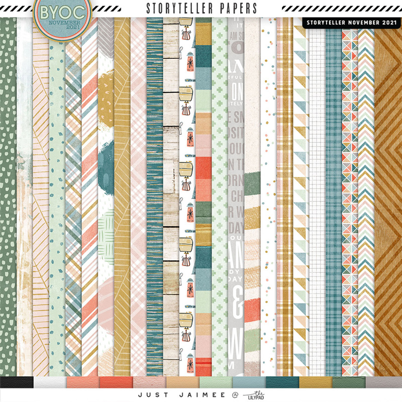 Storyteller November Digital Scrapbooking Kit - Image 4