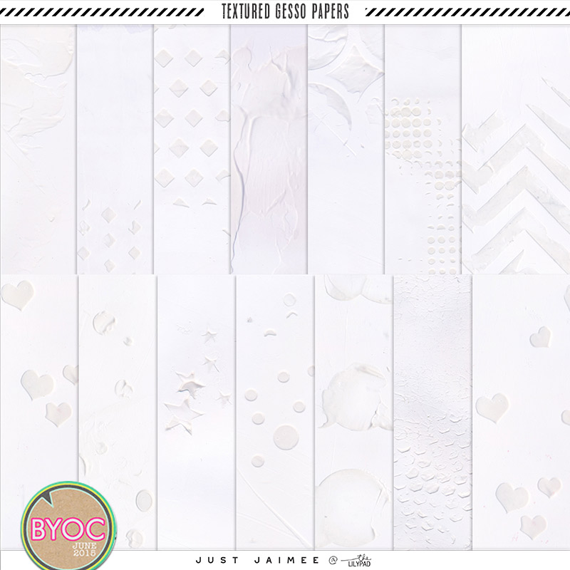 Textured Gesso Papers