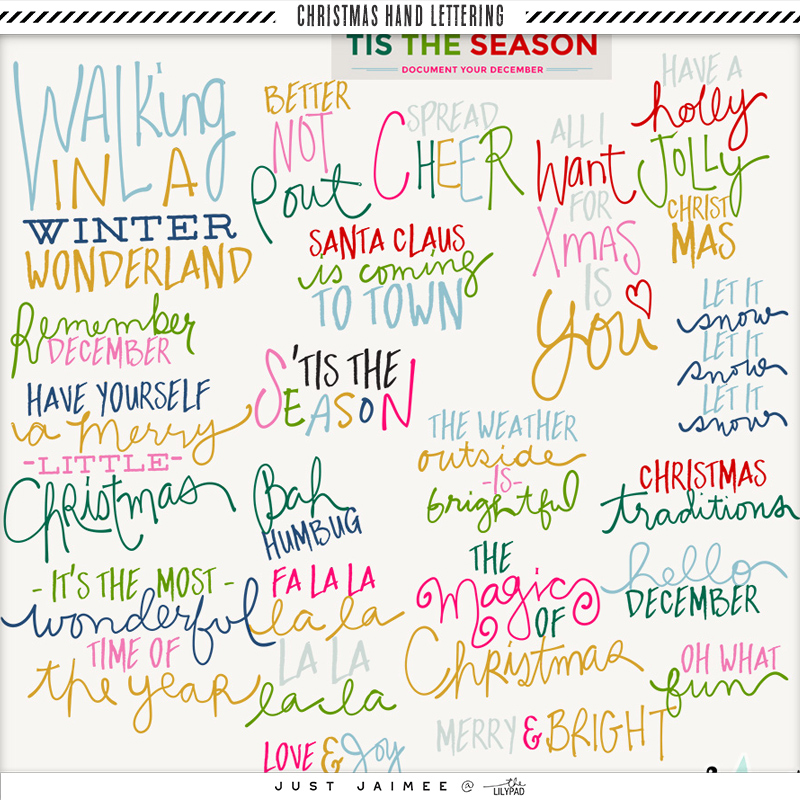 Tis the Season | Christmas Hand Lettering