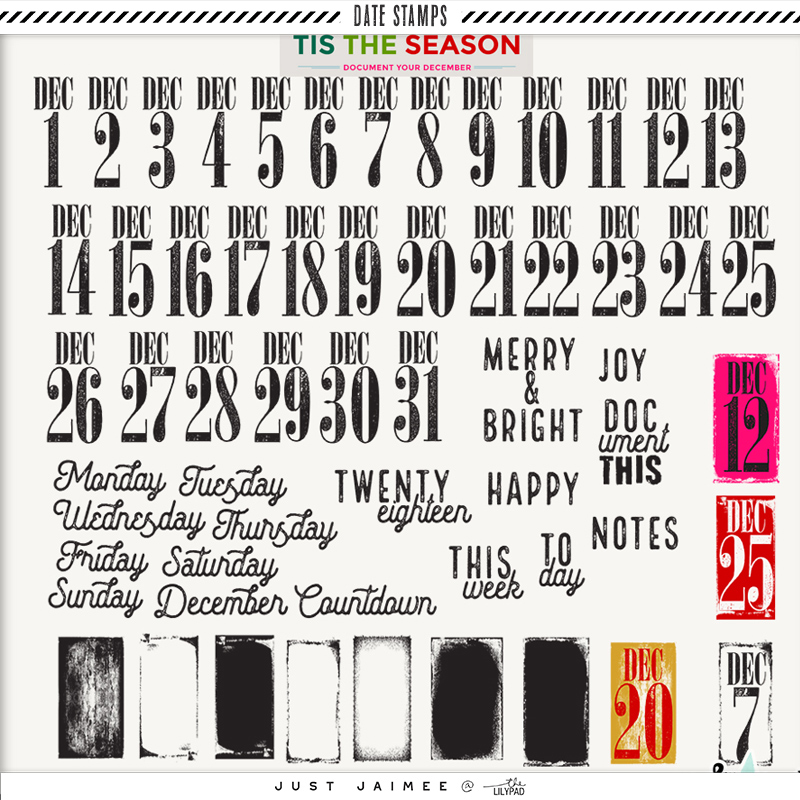 ’Tis the Season | Date Stamps