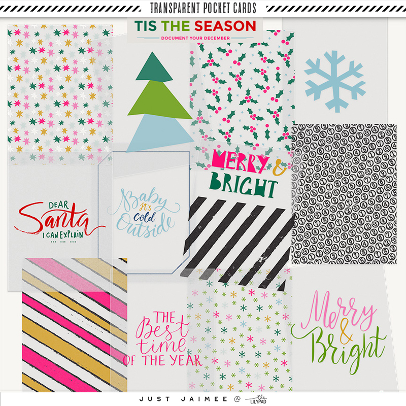 Tis the Season | Transparent Acetate Pocket Cards