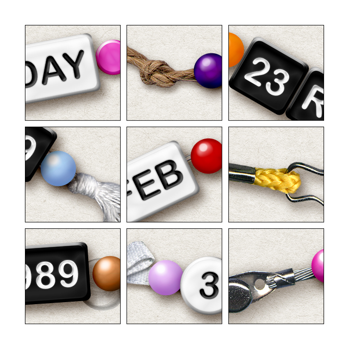 Date It! Plastic Beads - Image 2