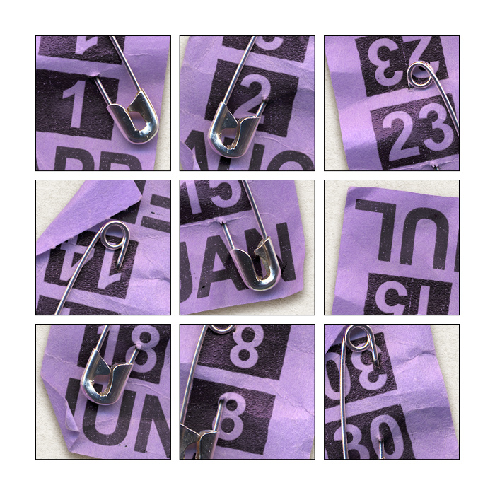 Pinned Purple Paper Dates - Image 2