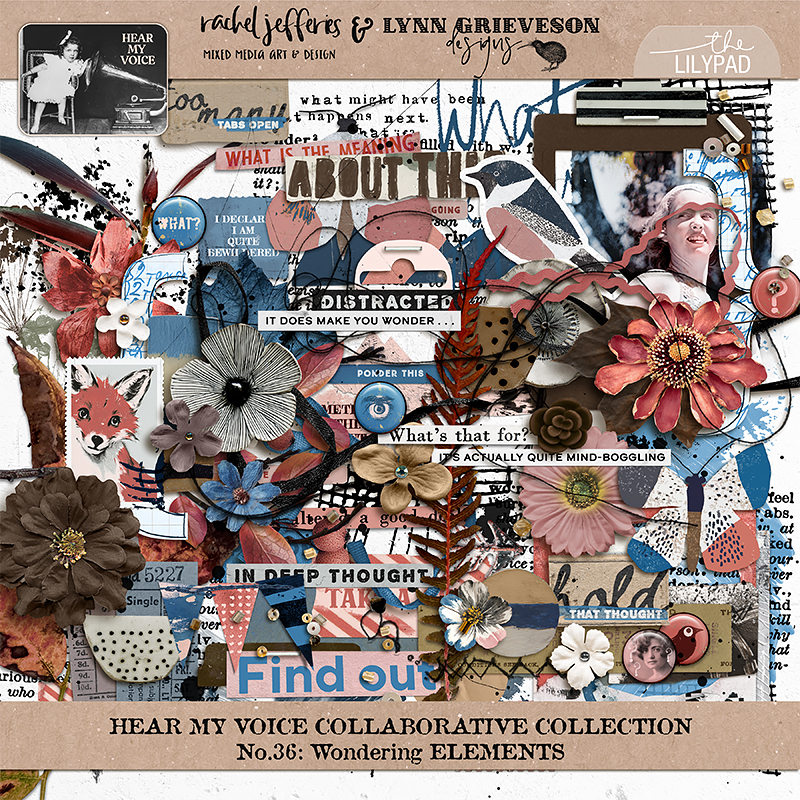 Hear My Voice 36 Wondering Digital Scrapbooking Kit - Image 8
