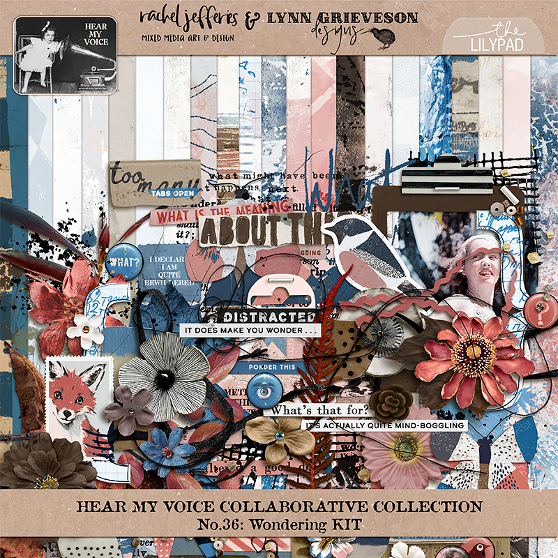 Hear My Voice 36 Wondering Digital Scrapbooking Kit