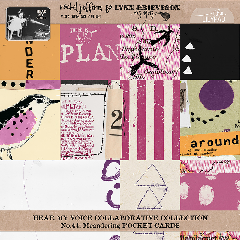 Hear My Voice 44 Meandering Pocket Cards