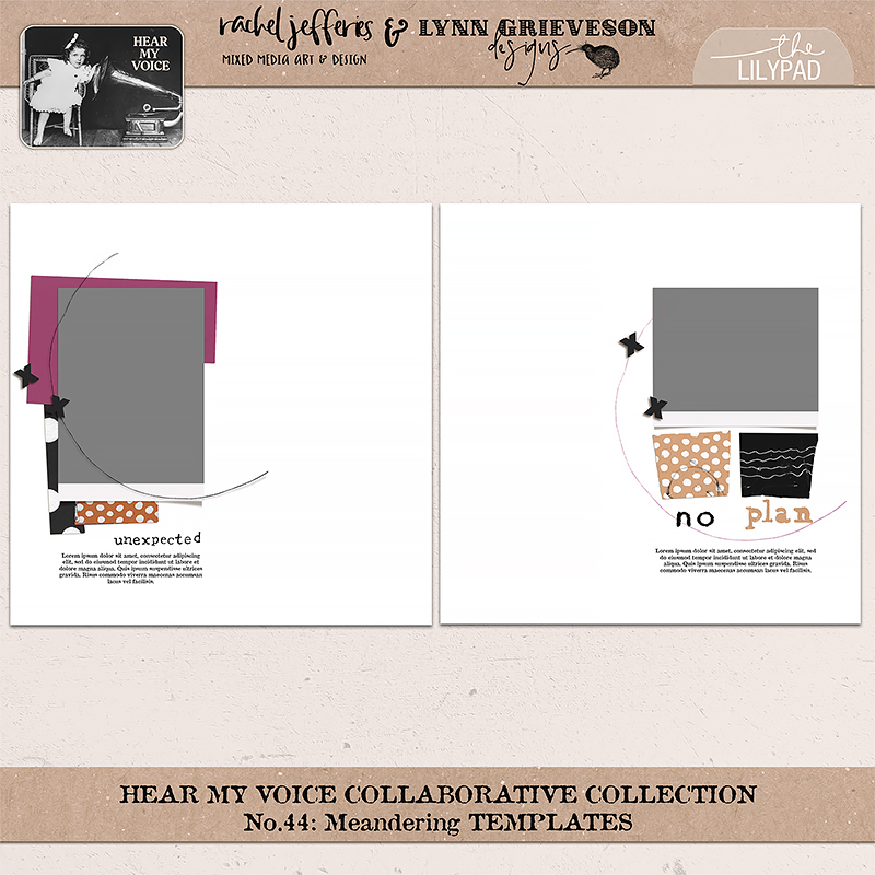 Hear My Voice 44 Meandering Template Duo - Image 2