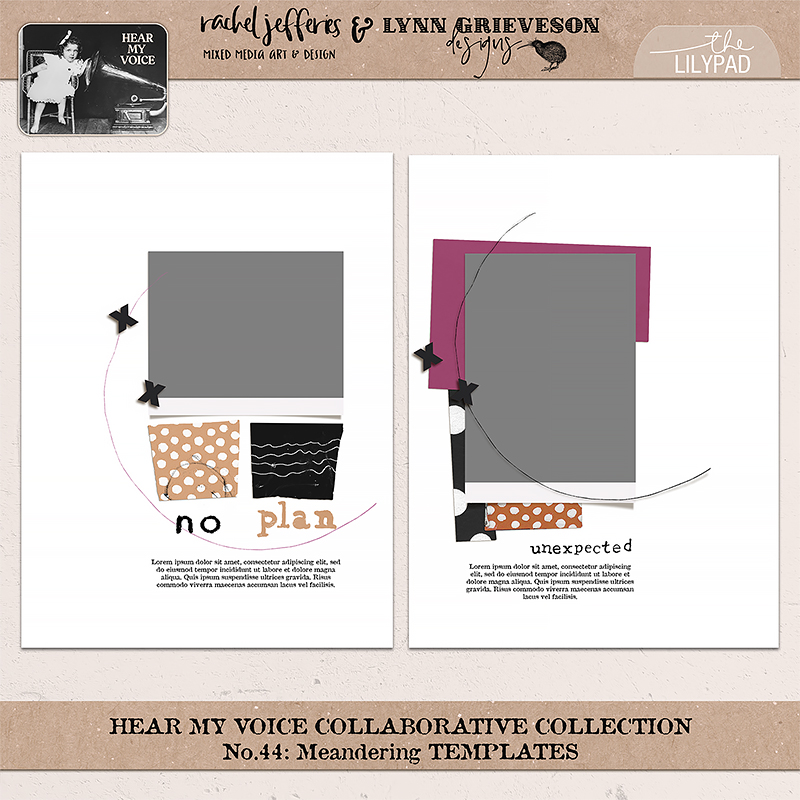 Hear My Voice 44 Meandering Template Duo - Image 3