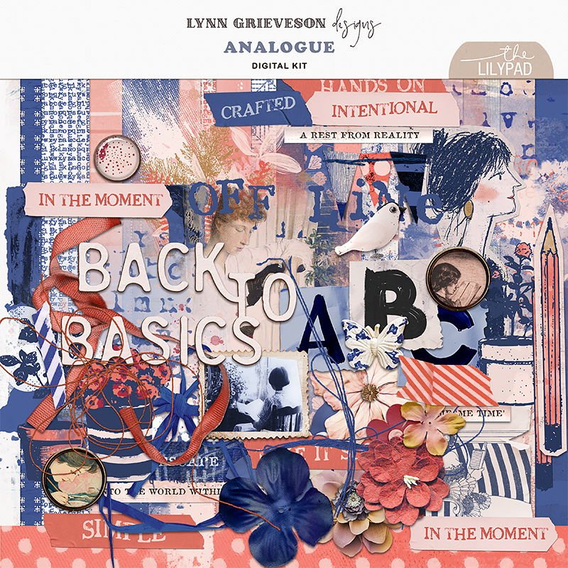 Analogue Digital Scrapbooking Kit by Lynn Grieveson