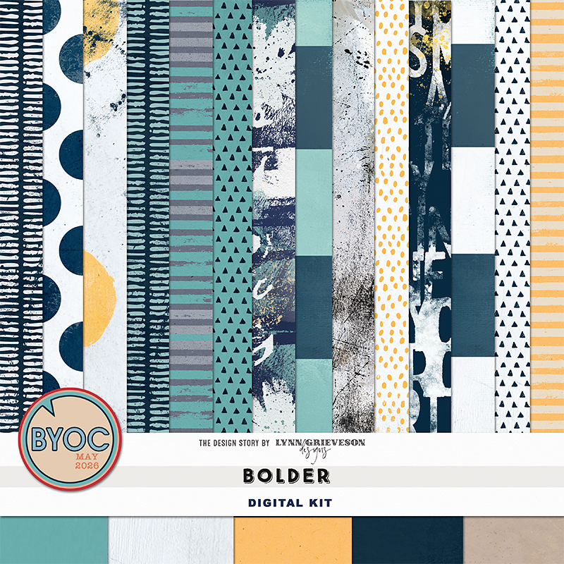 Bolder Digital Scrapbooking Kit by Lynn Grieveson - Image 7