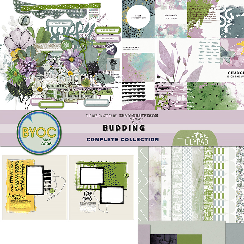Budding Digital Scrapbooking Collection by Lynn Grieveson