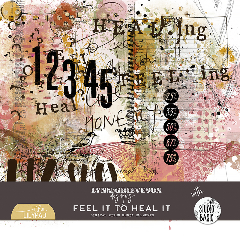 Feel It to Heal It Mixed Media by Lynn Grieveson and Studio Basic