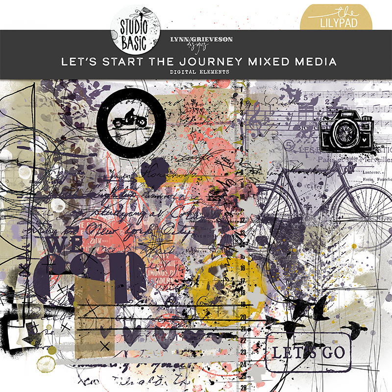 Let's Start The Journey Mixed Media by Lynn Grieveson and Studio Basic