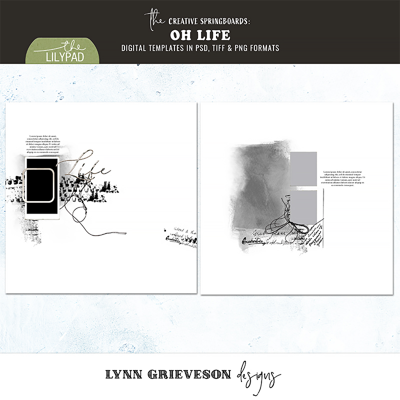 Oh Life Template Set by Digital Scrapbook designer Lynn Grieveson
