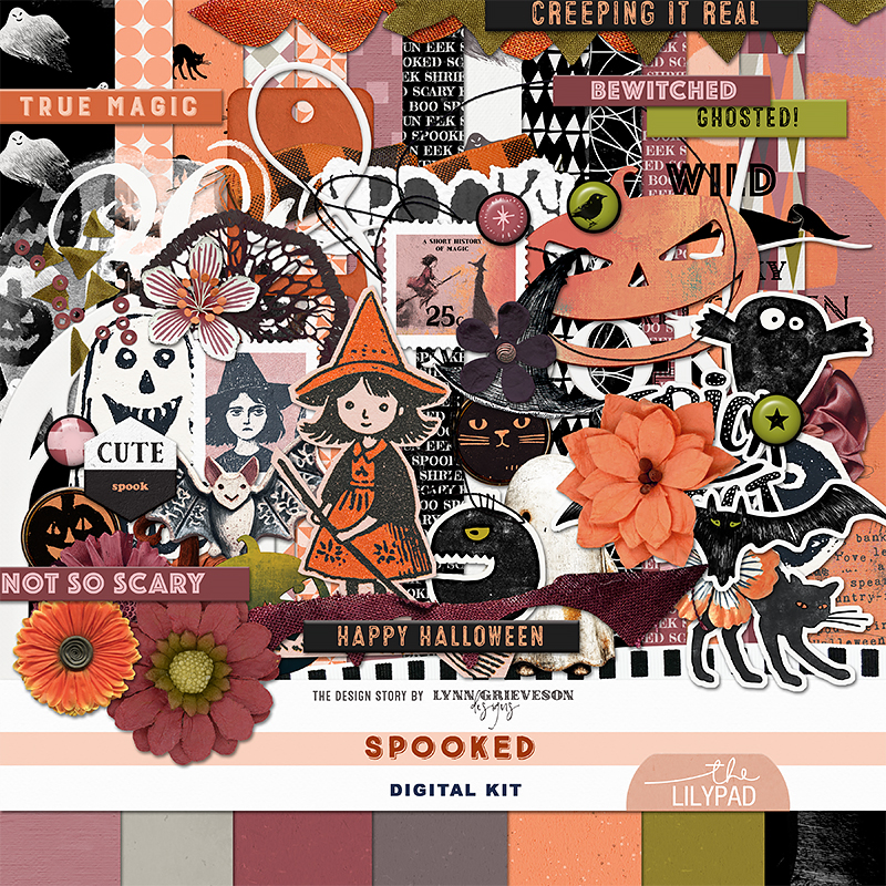 Spooked Digital Scrapbooking Kit by Lynn Grieveson