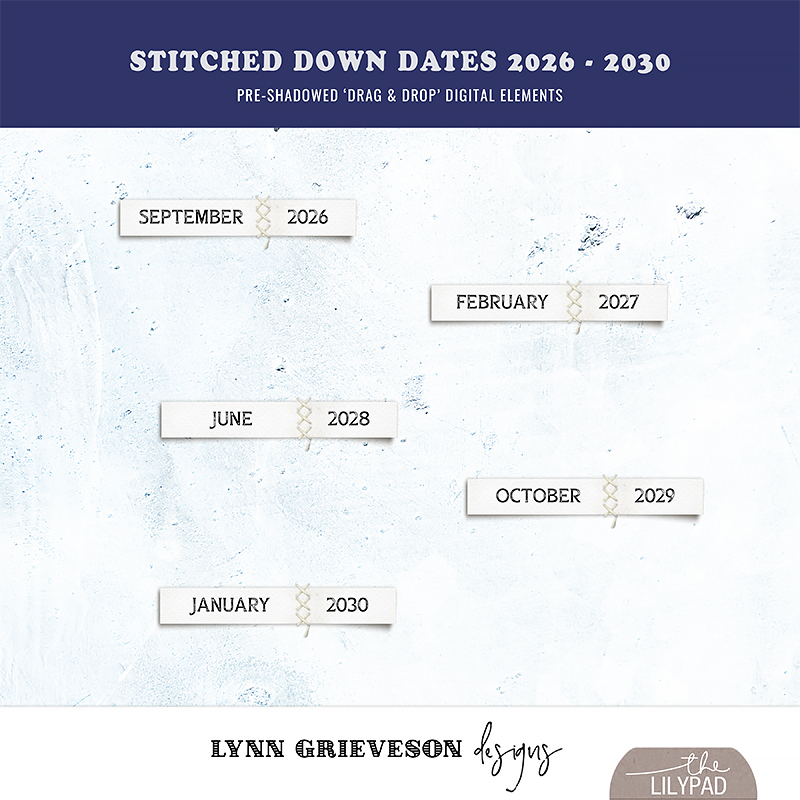 Stitched Down Dates No3