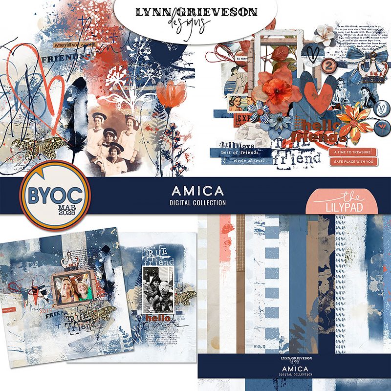Amica Digital Scrapbooking Collection by Lynn Grieveson