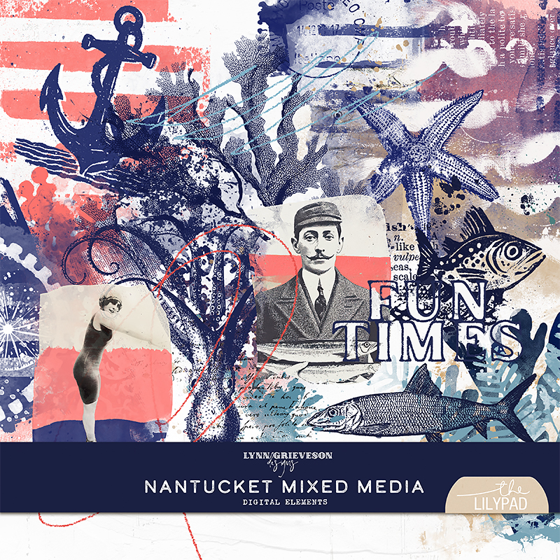 Nantucket Mixed Media by Lynn Grieveson