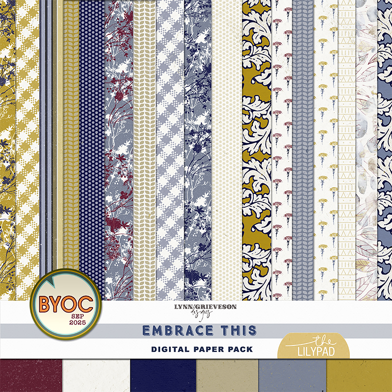 Embrace This Digital Scrapbooking Paper Pack by Lynn Grieveson