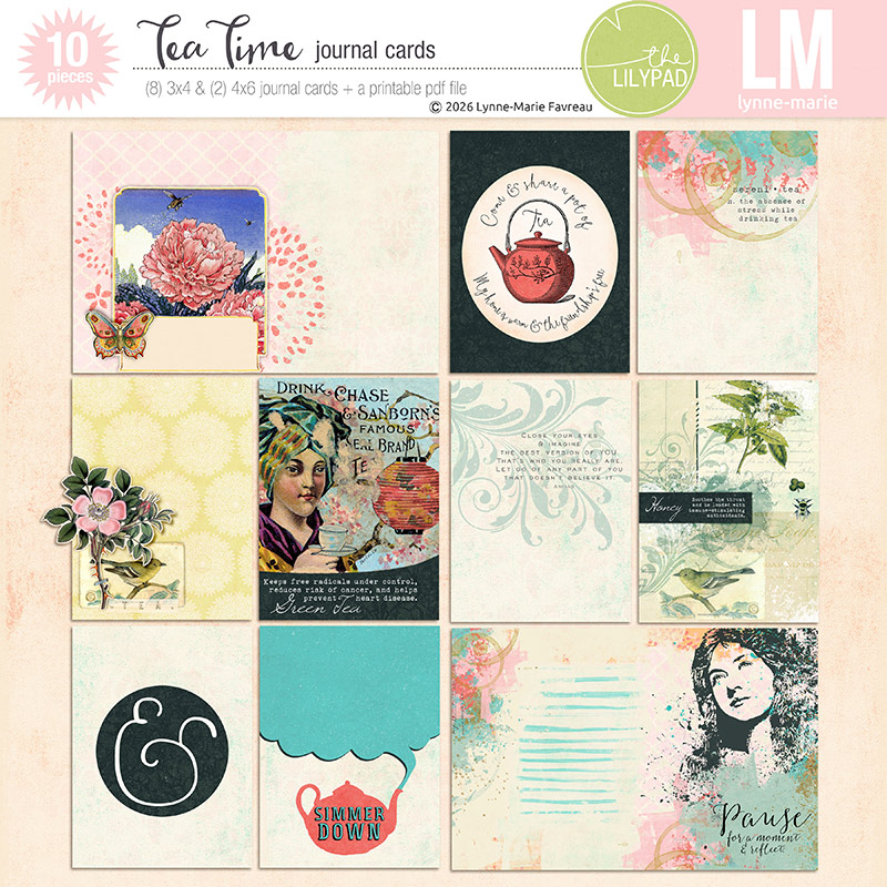 Tea Time journal cards