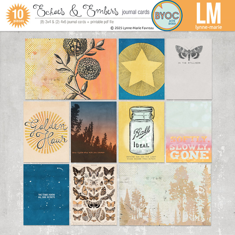 Echoes & Embers journal cards