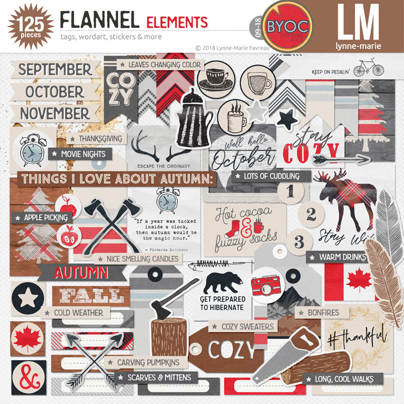 Flannel elements