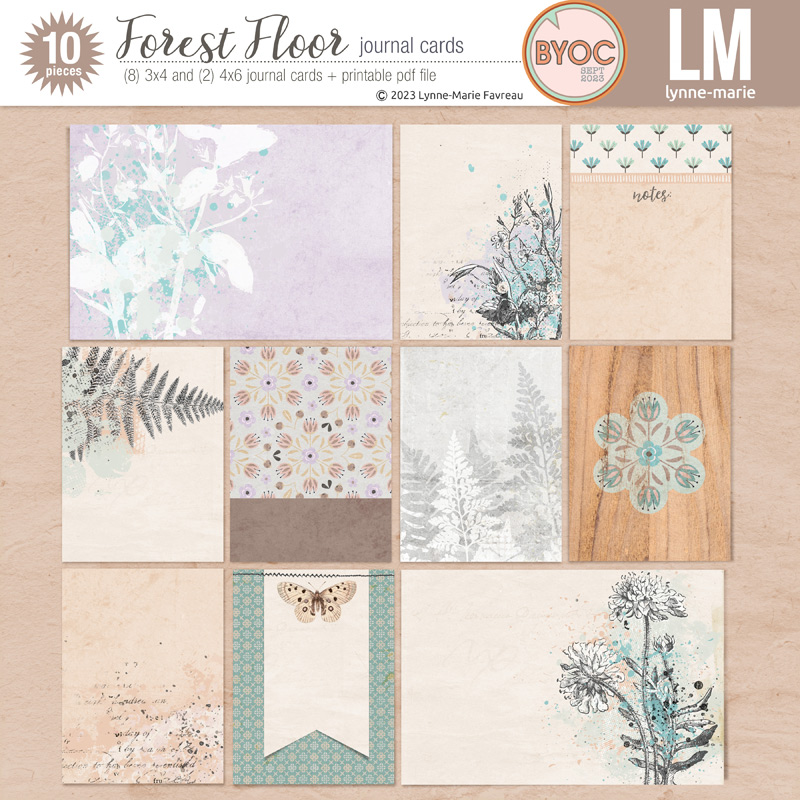Forest Floor journal cards - Image 2