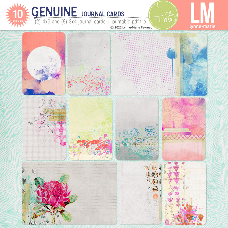 Genuine /journal cards/
