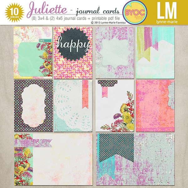 Juliette journal cards