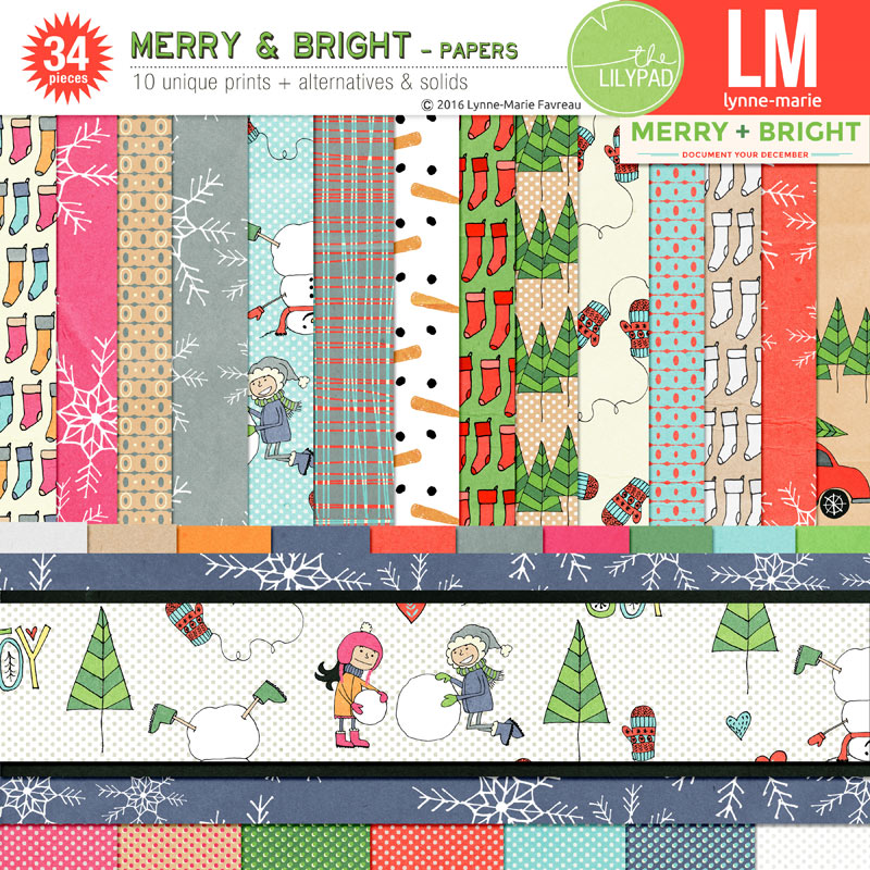 Merry & Bright papers