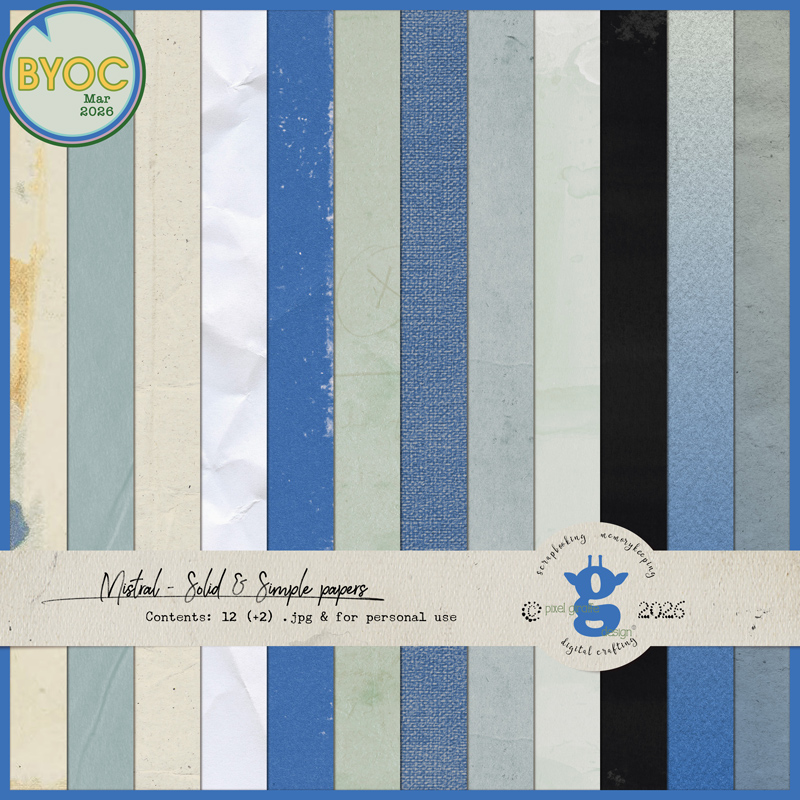 Mistral [Solid & Simple Papers] by Pixel Giraffe Design