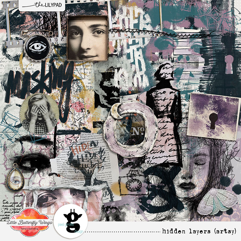 Hidden Layers [Artsy & Mixed Media] by LBW and PGD