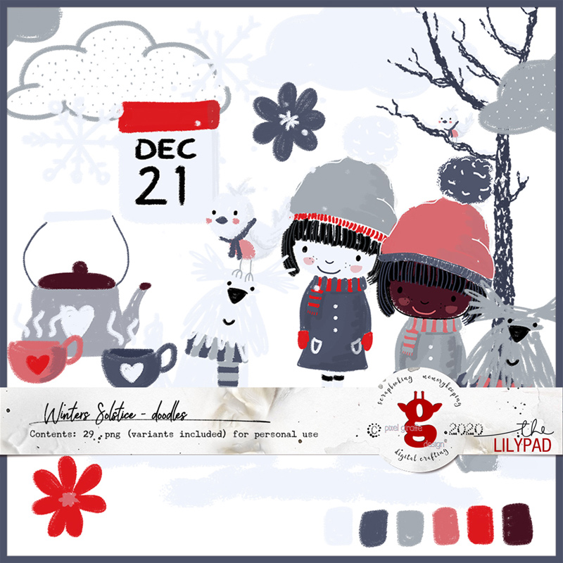 Winter Solstice [Doodles] by Pixel Giraffe Design