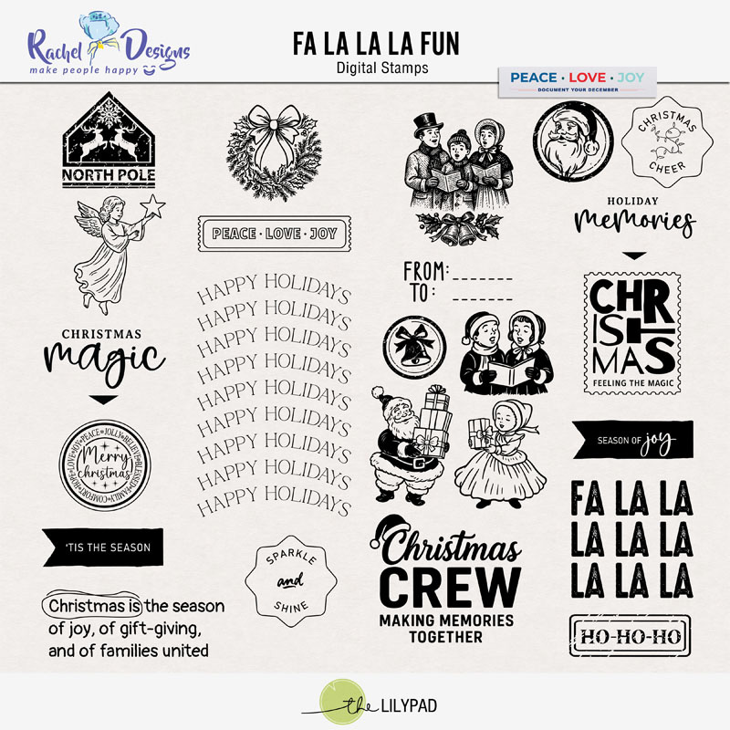 Fa La La La Fun | Stamps