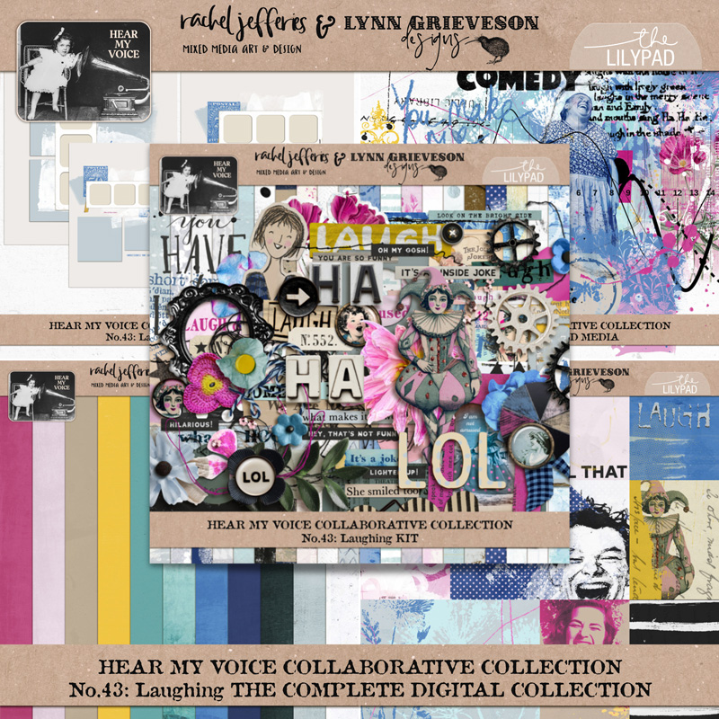 Hear My Voice: 43 - Laughing | The Complete Digital Scrapbooking Collection by Lynn Grieveson & Rachel Jefferies