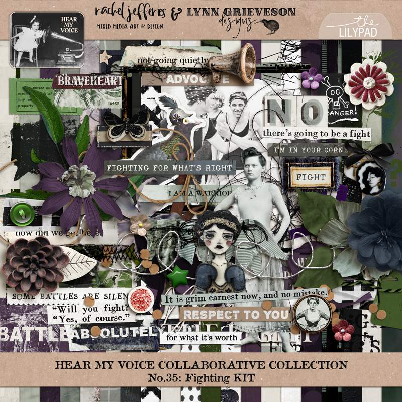 Hear My Voice: 35 - Fighting | Digital Scrapbooking Kit