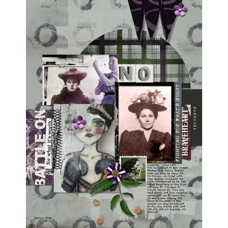 Hear My Voice: 35 - Fighting | Digital Scrapbooking Kit - Image 10