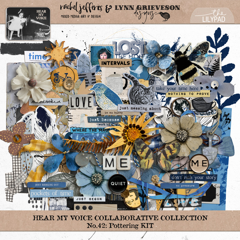 Hear My Voice: 42 - Pottering | Digital Scrapbooking Kit - Image 2