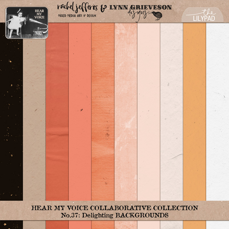Hear My Voice: 37 – Delighting | Digital Scrapbooking Background Papers