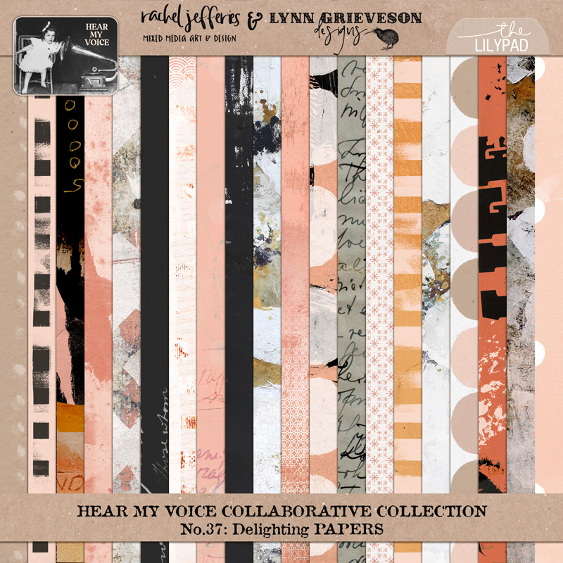 Hear My Voice: 37 Delighting | Digital Scrapbooking Kit - Image 3