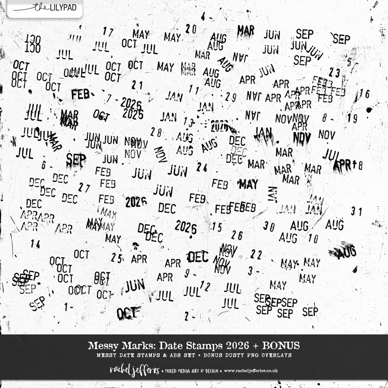Messy Marks: Date Stamps 2026 + BONUS