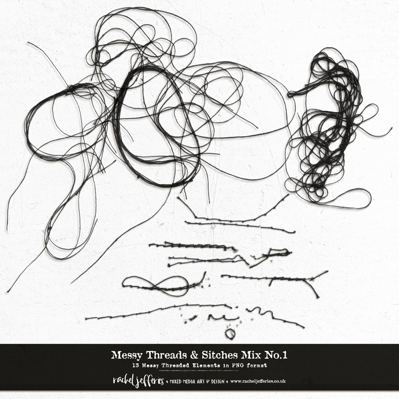 Messy Threads & Stitches Mix No.1