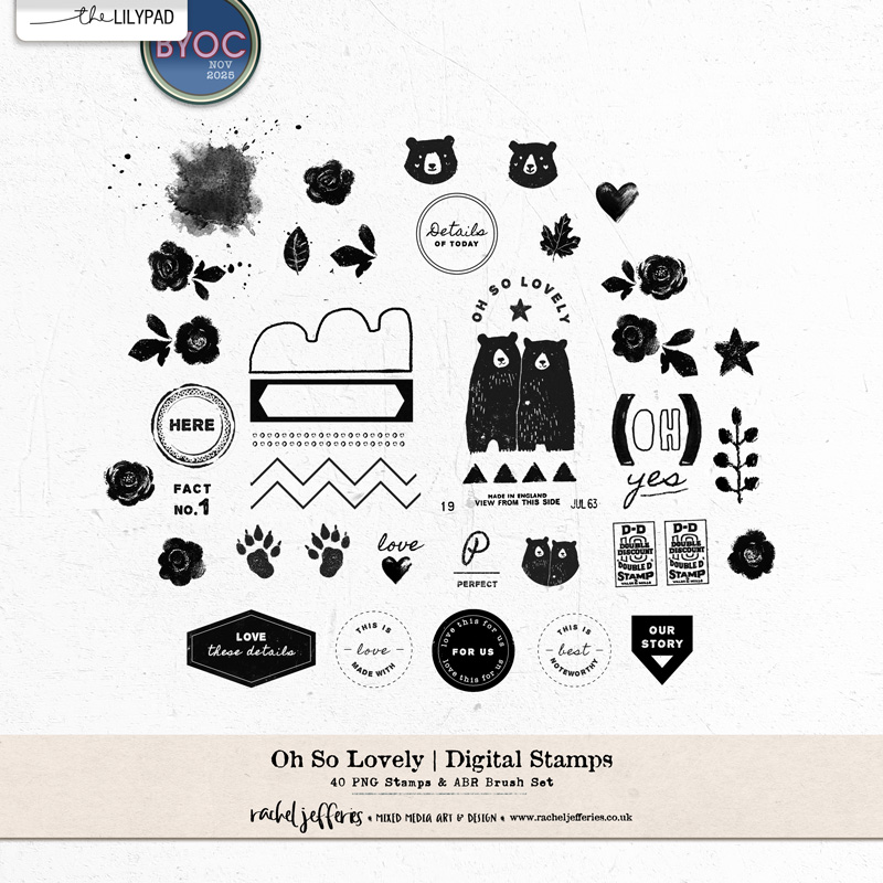 Oh So Lovely | Digital Stamps