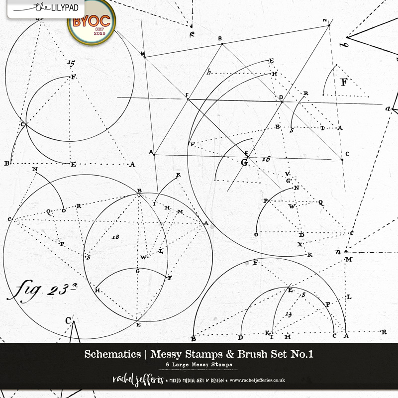 Schematics | Messy Stamps & Brush Set No.1