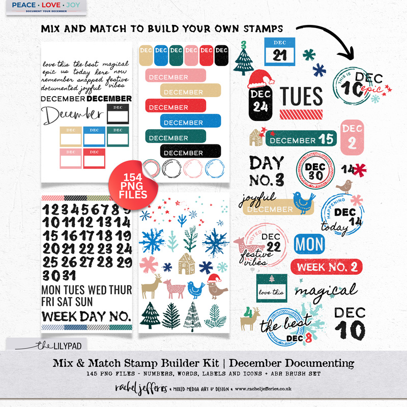 Mix & Match Stamp Builder Kit | December Documenting