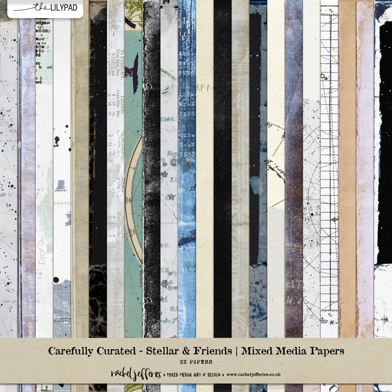 Carefully Curated - Stellar & Friends | Mixed Media Papers by Rachel Jefferies