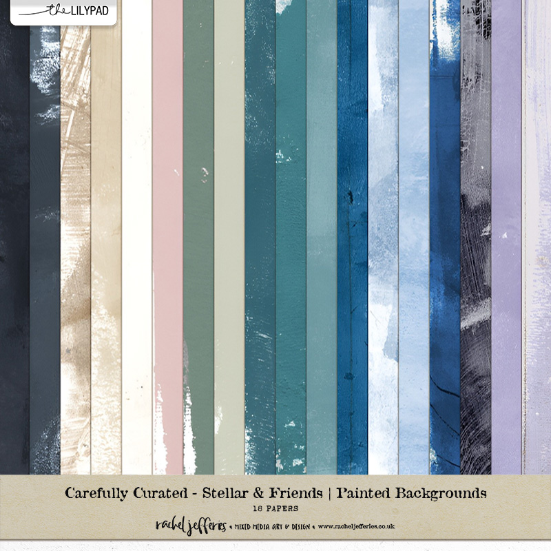 Carefully Curated - Stellar & Friends | Painted Backgrounds by Rachel Jefferies