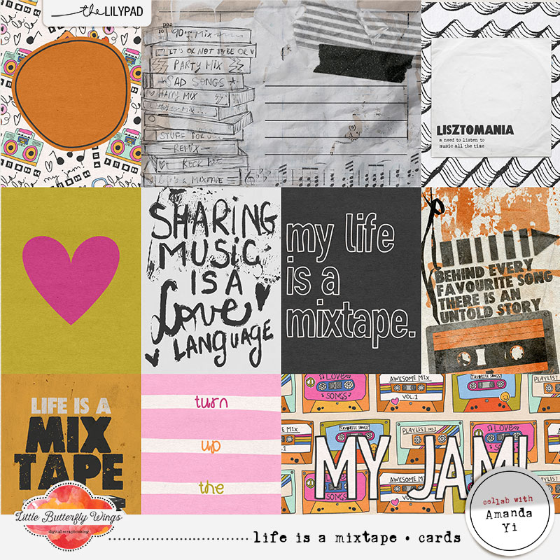 Life is a mixtape - cards (collab with Amanda Yi)