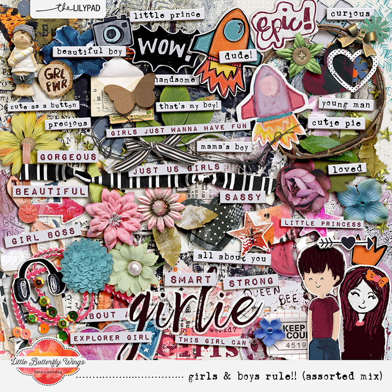 Girls & Boys rule!!! (assorted mix)