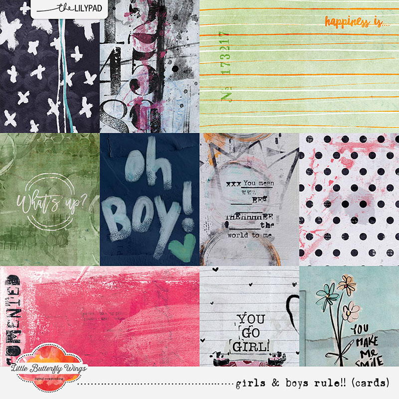 Girls & Boys rule!!! (cards)